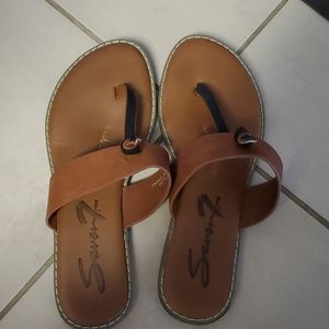 Seven7 tan sandals